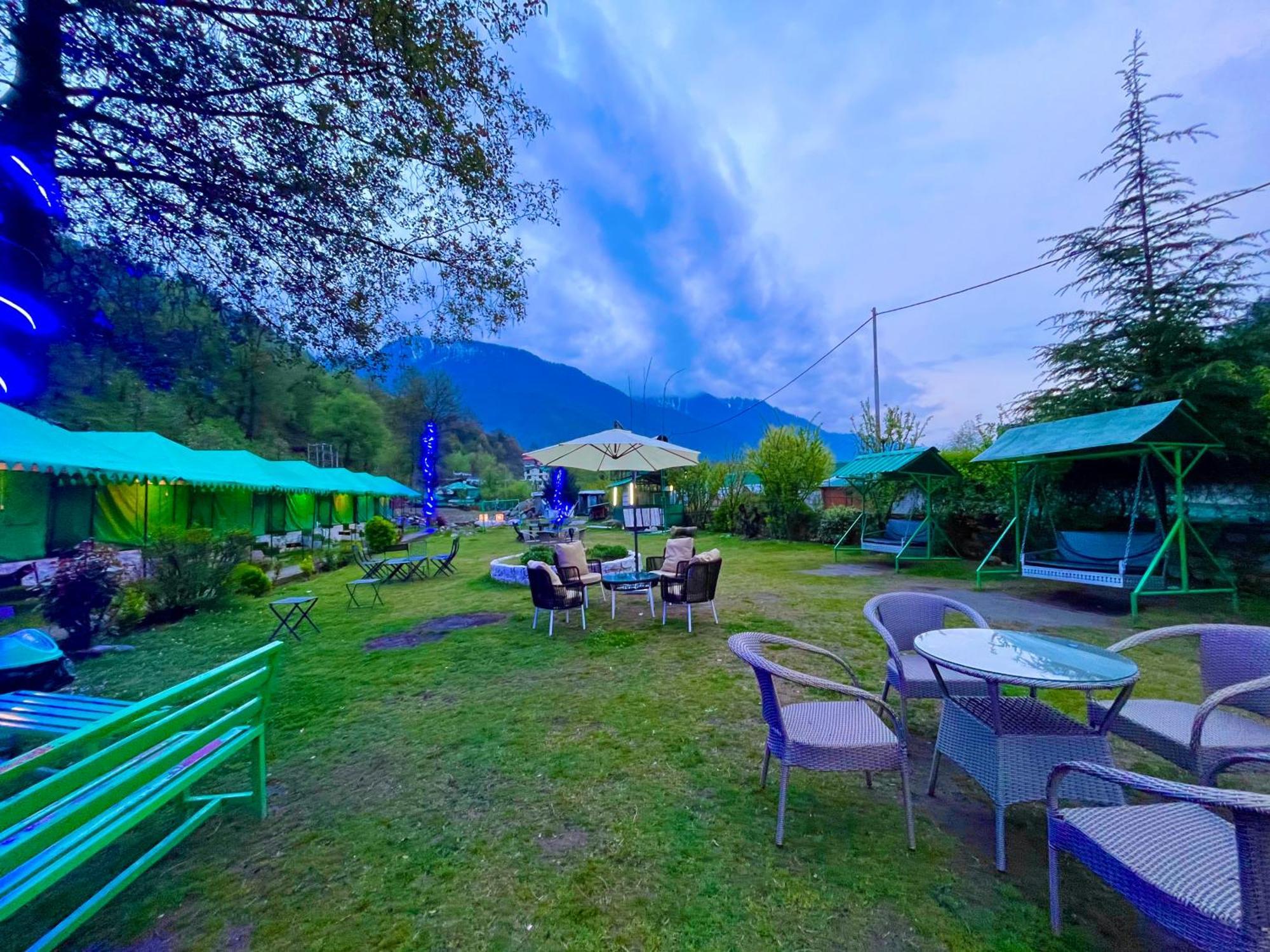 Himalayan Riverside Swiss Cottage Tents, Manali Eksteriør bilde