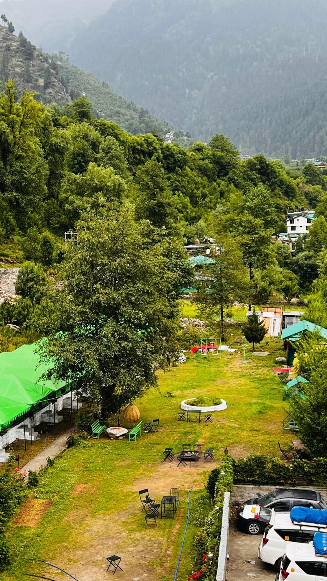 Himalayan Riverside Swiss Cottage Tents, Manali Eksteriør bilde