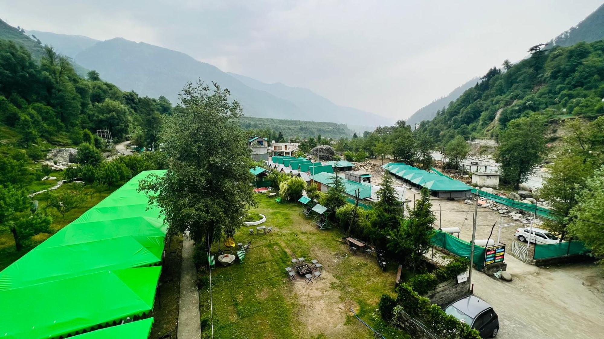 Himalayan Riverside Swiss Cottage Tents, Manali Eksteriør bilde